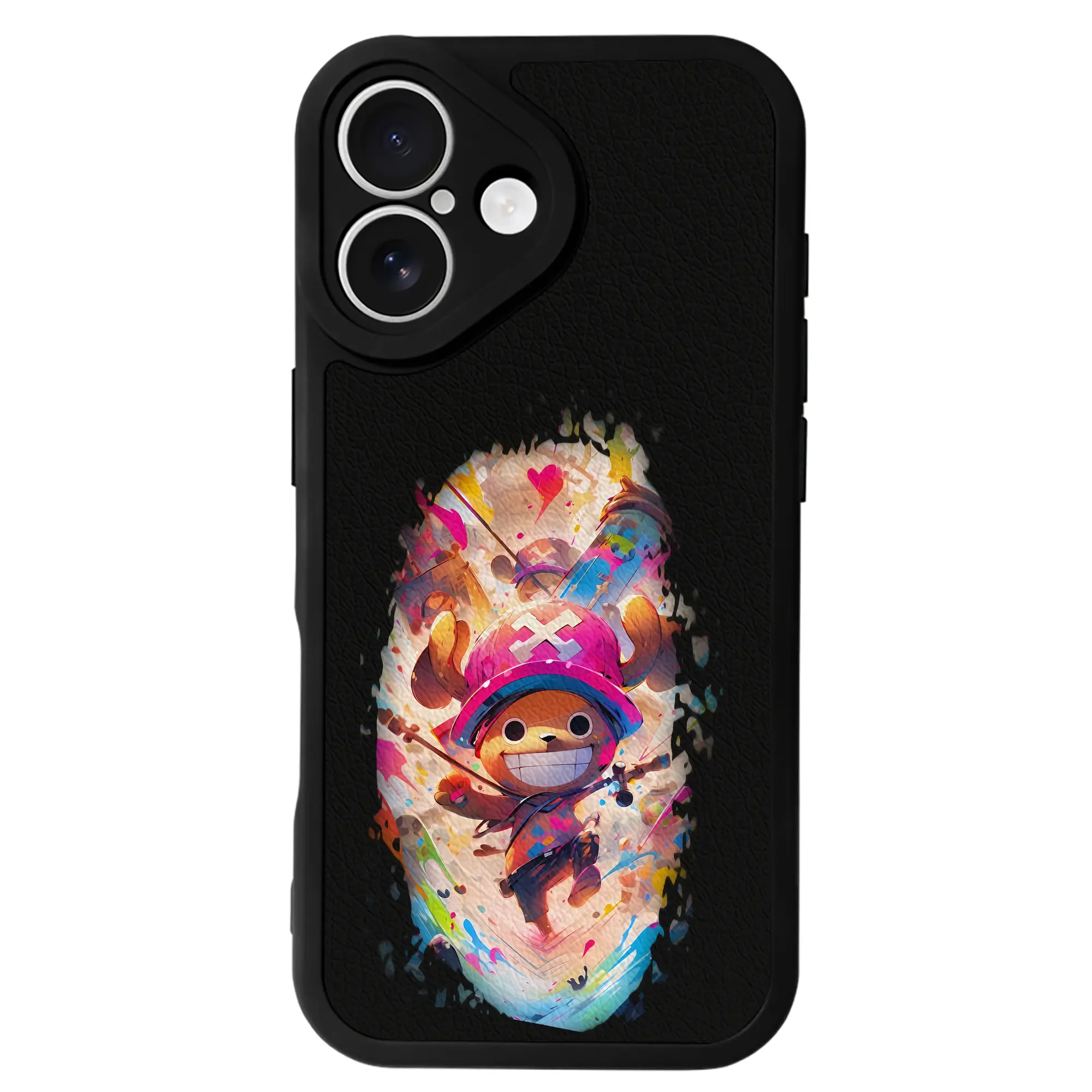 ワンピース グッズ トニートニー・チョッパー - IPhone 16シリーズ対応 ・ シリコンスマホケース ・ レザー調 ・ 高精度フィット ・ 耐衝撃 ・ ワイヤレス充電対応 ・ 精密カット